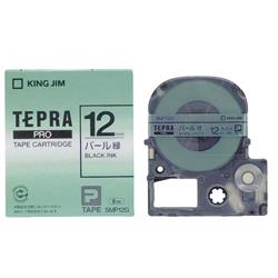 キングジム(KING JIM) テプラPRO カラーラベル パール 緑 黒文字 12mm SMP12G