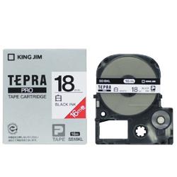 キングジム(KING JIM) テプラPRO 白ラベル 白 黒文字 ロングタイプ 18mm SS18KL