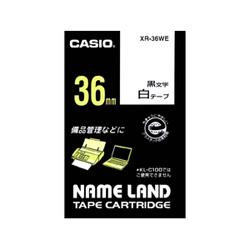CASIO(カシオ) XR-36WE ネームランド スタンダードテープ 白/黒文字 36mm