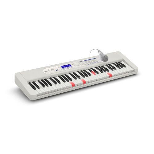 【長期保証付】CASIO(カシオ) LK-540WE ホワイト Casiotone 光ナビゲーションキーボード 61鍵盤 200曲内蔵 選べる充実のダウンロード曲
