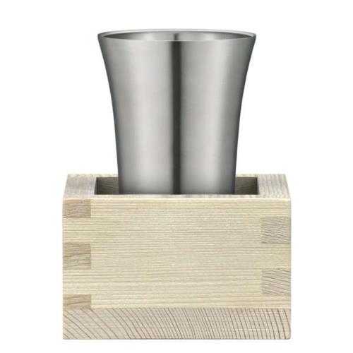 ピーコック(peacock) 冷酒タンブラー 100ml 専用桝付き おうち居酒屋シリーズ 冷たさをしっかりキープ ATK-10 真空断熱 魔法瓶 保冷