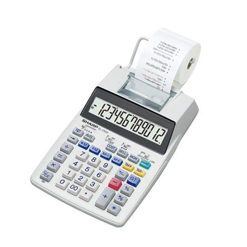シャープ(SHARP) EL-1750V ホワイト セミデスクトップタイプ 電卓 12桁