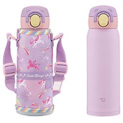 象印(ZOJIRUSHI) SM-UA48-VZ ユニコーンパープル ステンレスマグ キッズ用 0.48L