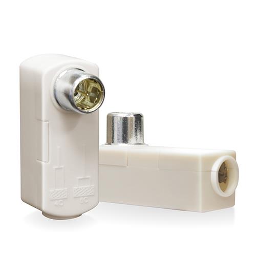 DXアンテナ FL45CS2 B DXアンテナ テレビコンセントプラグ 4C、5C用 2個入 ホワイト