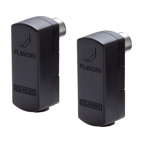 DXアンテナ FL45CSB2 B DXアンテナ テレビコンセントプラグ 4C、5C用 ブラック 2個入