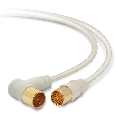 DXアンテナ 2JW3SLS(B) テレビ接続ケーブル 3m ホワイト