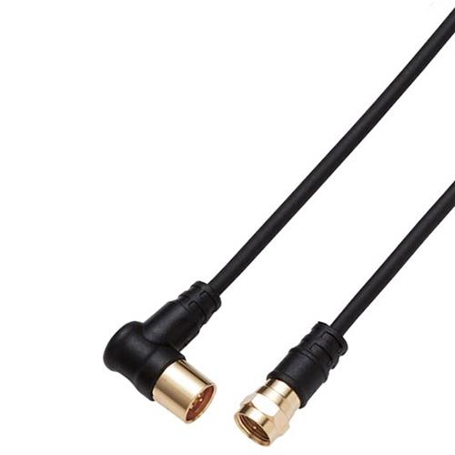 DXアンテナ 2JW2FLSB B DXアンテナ テレビ接続ケーブル 2m ブラック