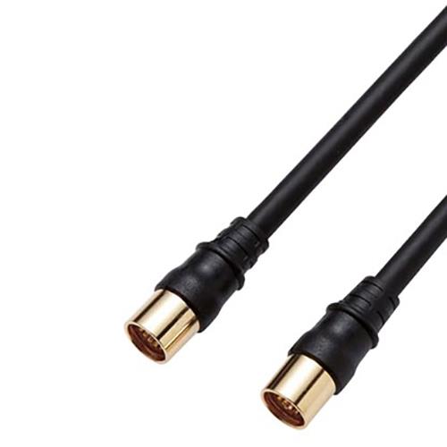 DXアンテナ 4JW2SSSB B アンテナケーブル 4C ストレート形ーストレート形 2m ブラック