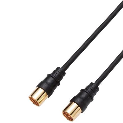 DXアンテナ 2JW5SSSB B DXアンテナ アンテナケーブル ストレート-ストレート 5m ブラック