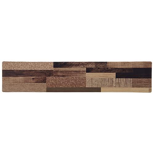 ベストコ ND-9872 ﾐｯｸｽｳｯﾄﾞ ﾀﾞｰｸ キッチンマット 45×220cm さらっと拭ける ぷにぷに触感