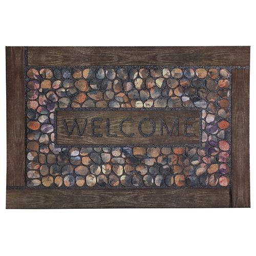 ベストコ ND-467 ウェルカムストーン 玄関マット 40×60cm