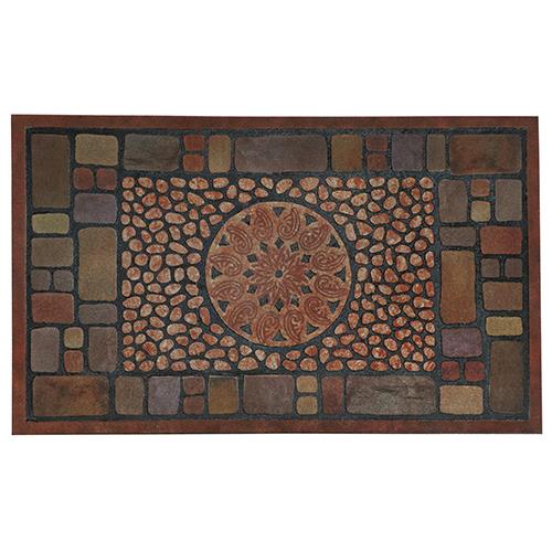 ベストコ ND-470 モザイクタイル 玄関マット 45×75cm