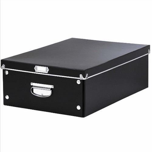 ベストコ ND-9046 ブラック ふた付き クロゼット収納ボックス S パピーア