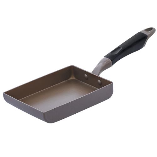 ベストコ ND-8298 アイスフラワーブラウン アリエッタ ネクスト IHエッグパン 13×18cm