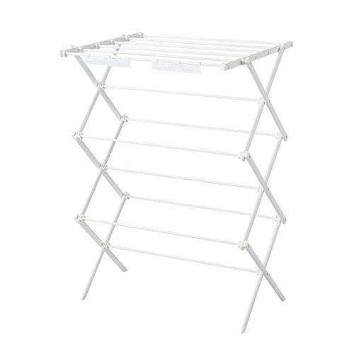 ベストコ NY-321 ホワイト Quick Lock 平干しもできる コンパクトスタンド物干し