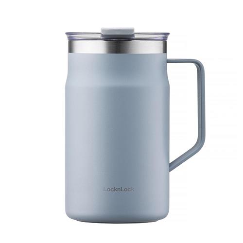 ベストコ LHC4282OBLU ブルー ロック&ロック メトロ マグカップ ふた付き 保温 保冷 ステンレス 大きめ 600ml