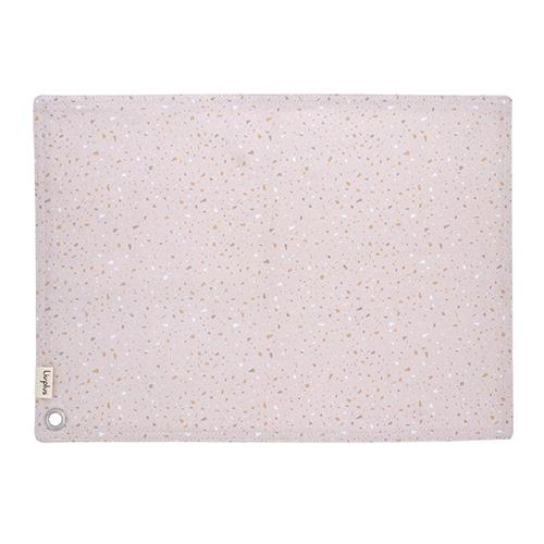 ベストコ LV-0082 ホワイト LIV PLUS ランチョンマット 45×33cm 綿 汚れにくい テラゾー キッチン