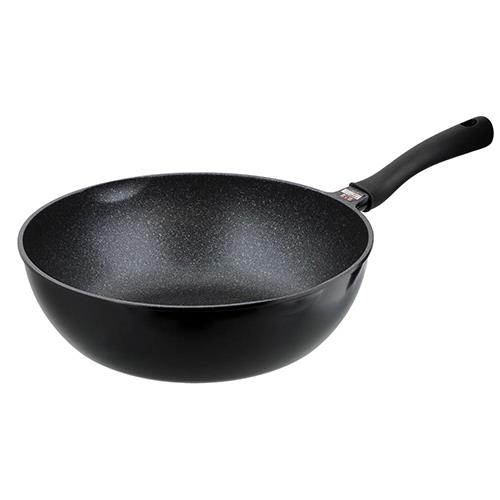 ベストコ NM-393 ブラック LIV PLUS でかすぎる!フライパン 深型フライパン 32cm ウォックパン ガス火専用 軽量