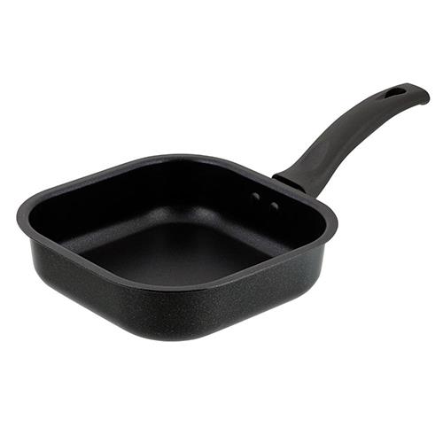 ベストコ ND-3631 ブラック LIV PLUS 四角すぎる！フライパン フライパン 18cm IH ガス火対応