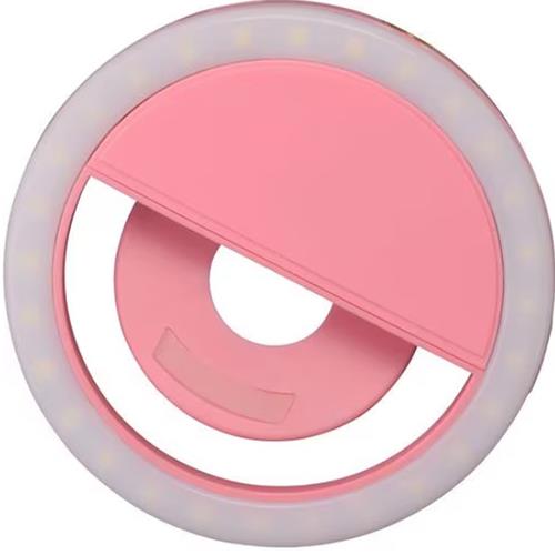 エツミ VE2298 ピンク クリップリングライト28 VLOG