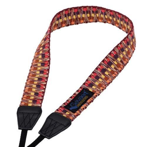エツミ VGV-003-RD ビビッドシャギー レッド Gevaert ゲバルトカメラストラップ 全長:102~128cm