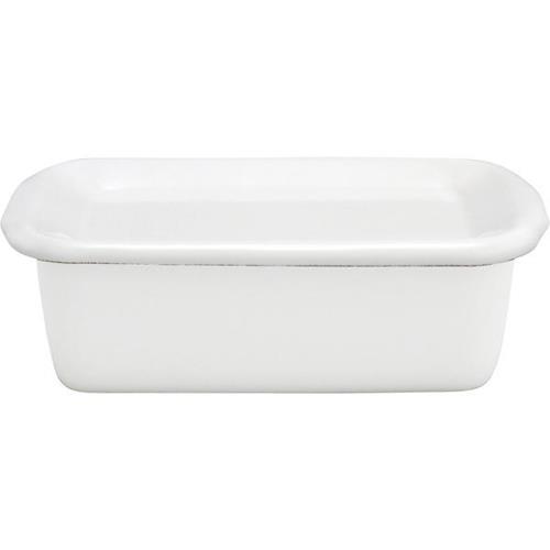 野田琺瑯(nodahoro) ホワイトシリーズ レクタングル深型M 琺瑯蓋付 WFH-M