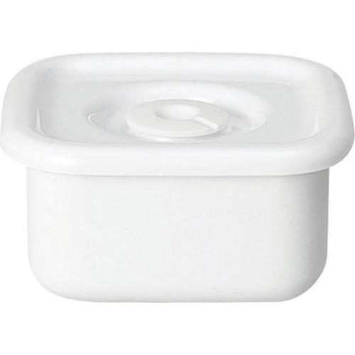 野田琺瑯(nodahoro) ホワイトシリーズ スクウェアS 密閉蓋付 ホワイト WSM-S