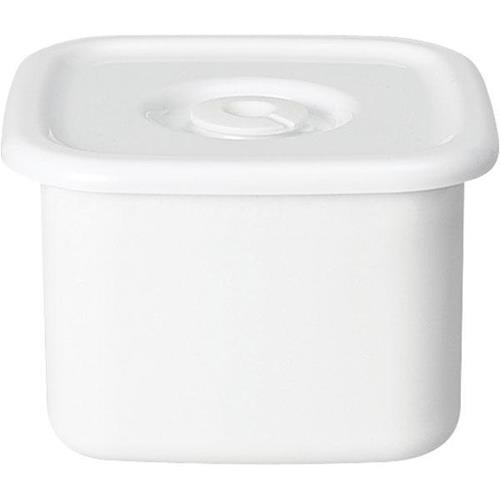 野田琺瑯(nodahoro) ホワイトシリーズ スクウェアM 密閉蓋付 ホワイト WSM-M