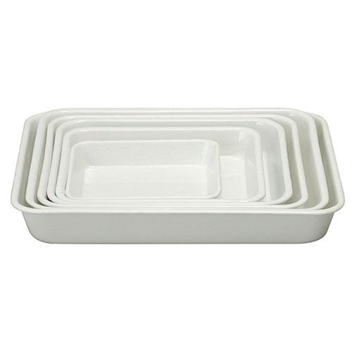 野田琺瑯(nodahoro) ホワイトシリーズ ほうろうバットホワイト手札