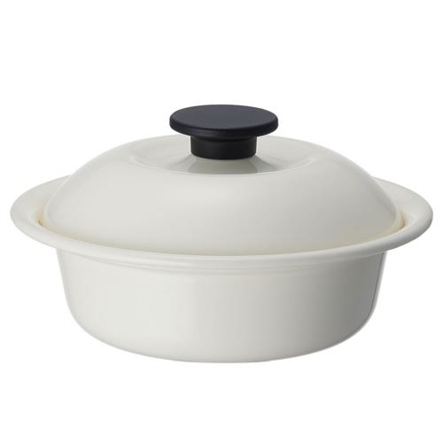 野田琺瑯(nodahoro) 野田琺瑯 ココナベ 個々鍋 小 乳白 0.72L IH対応 日本製