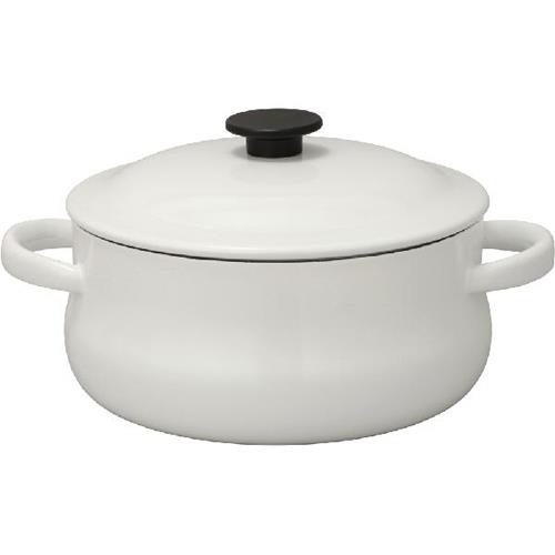 野田琺瑯(nodahoro) LUKE ルーク 深型キャセロール25cm ホワイト LK-25T