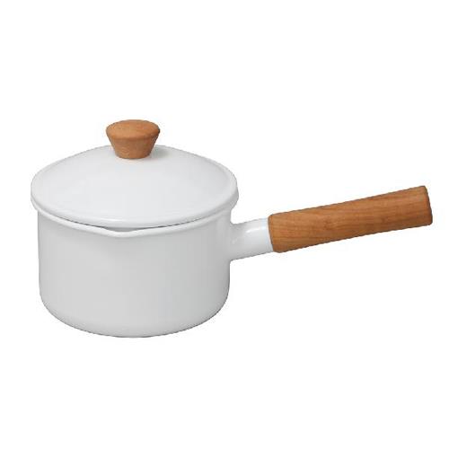 野田琺瑯(nodahoro) クルール ソースパン 14cm ホワイト CL-14NW