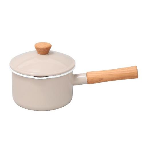 野田琺瑯(nodahoro) クルール ソースパン 14cm ベージュ CL-14NBE