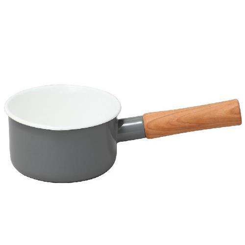 野田琺瑯(nodahoro) クルール ミルクパン 12cm グレー CL-12MGR