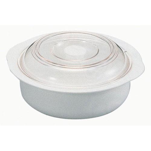 エンテック 電子レンジ容器 パルスレンジ 丸 PL-1204W ホワイト