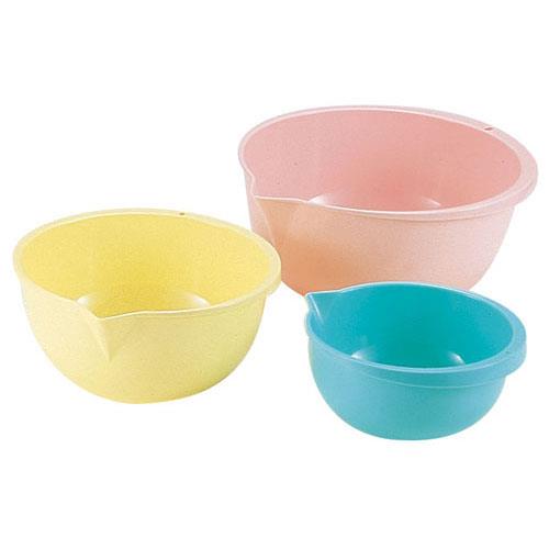 エンテック PP抗菌 片口ボール 目盛付 中 MS-105 イエロー