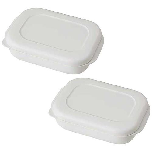 マーナ K784W ホワイト マーナ 極 冷凍ごはん容器大2個入り W