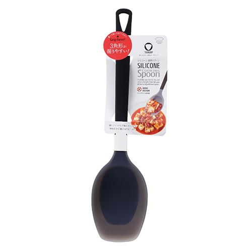 マーナ K536BK ブラック マーナ トライアングリップ 調理スプーン