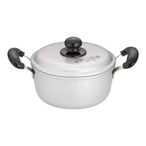 北陸アルミニウム ALY8701 アルマイト エシャロット 両手鍋 18cm