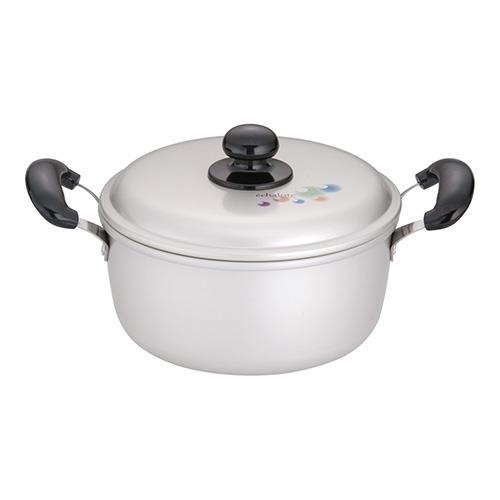 北陸アルミニウム ALY8702 アルマイト エシャロット 両手鍋 20cm