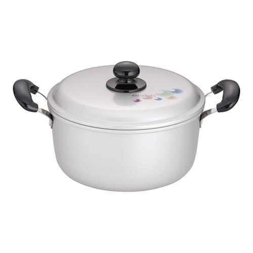 北陸アルミニウム ALY8703 アルマイト エシャロット 両手鍋 22cm