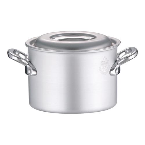 北陸アルミニウム アルミ マイスター半寸胴鍋 18cm