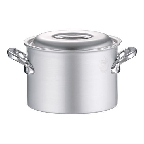 北陸アルミニウム アルミ マイスター半寸胴鍋 21cm