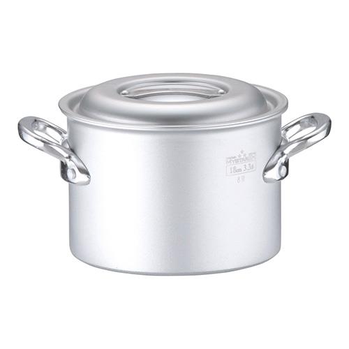 北陸アルミニウム AHV9201 業務用マイスターIH 半寸胴鍋 18cm