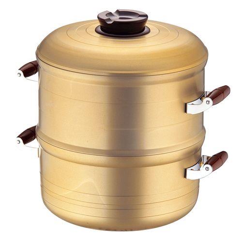 北陸アルミニウム アルミキャスト IH ベストセイロセット 30cm ニ重