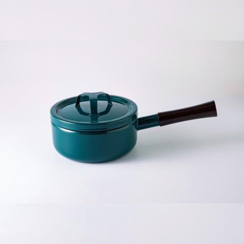富士ホーロー 富士ホーロー 匠 18cm片手鍋 鉄緑 片手鍋(琺瑯)
