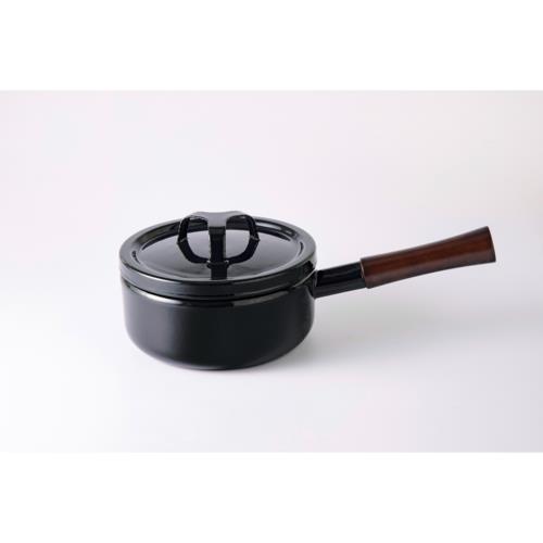 富士ホーロー 富士ホーロー 匠 18cm片手鍋 鉄黒 片手鍋(琺瑯)