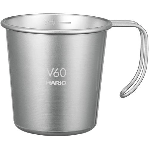 ハリオ(HARIO) O-VSM-30-HSV ヘアラインシルバー V60 メタルスタッキングマグ 320ml