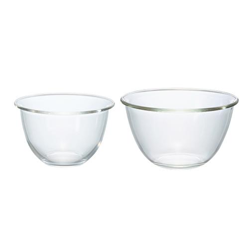 ハリオ(HARIO) MXP-2606 耐熱ガラス製ボウル 2個セット M/1500ml L/2200ml