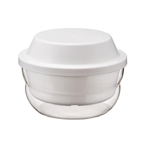 ハリオ(HARIO) XMK-120-W ホワイト ガラス製 レンジ蒸し器 1200ml